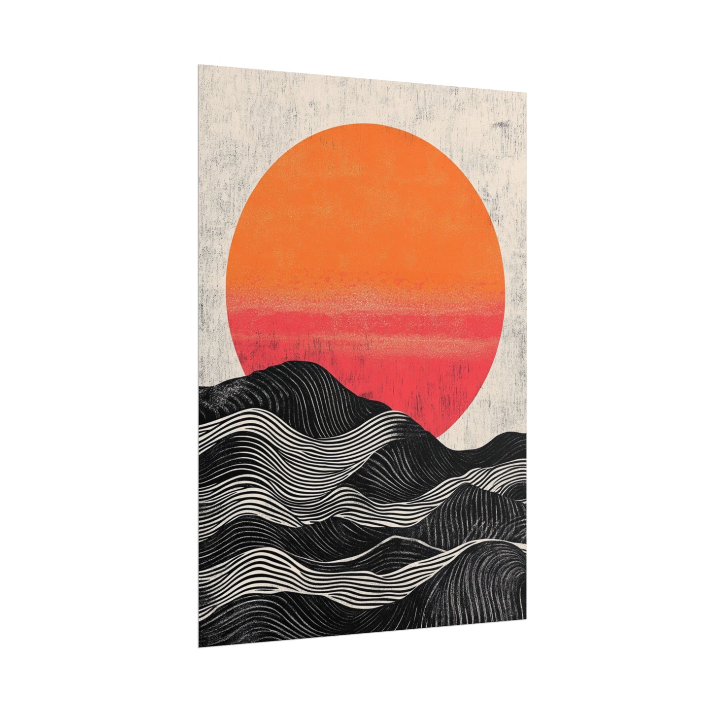 Sunset Serenade - Abstract Geometric Art Print