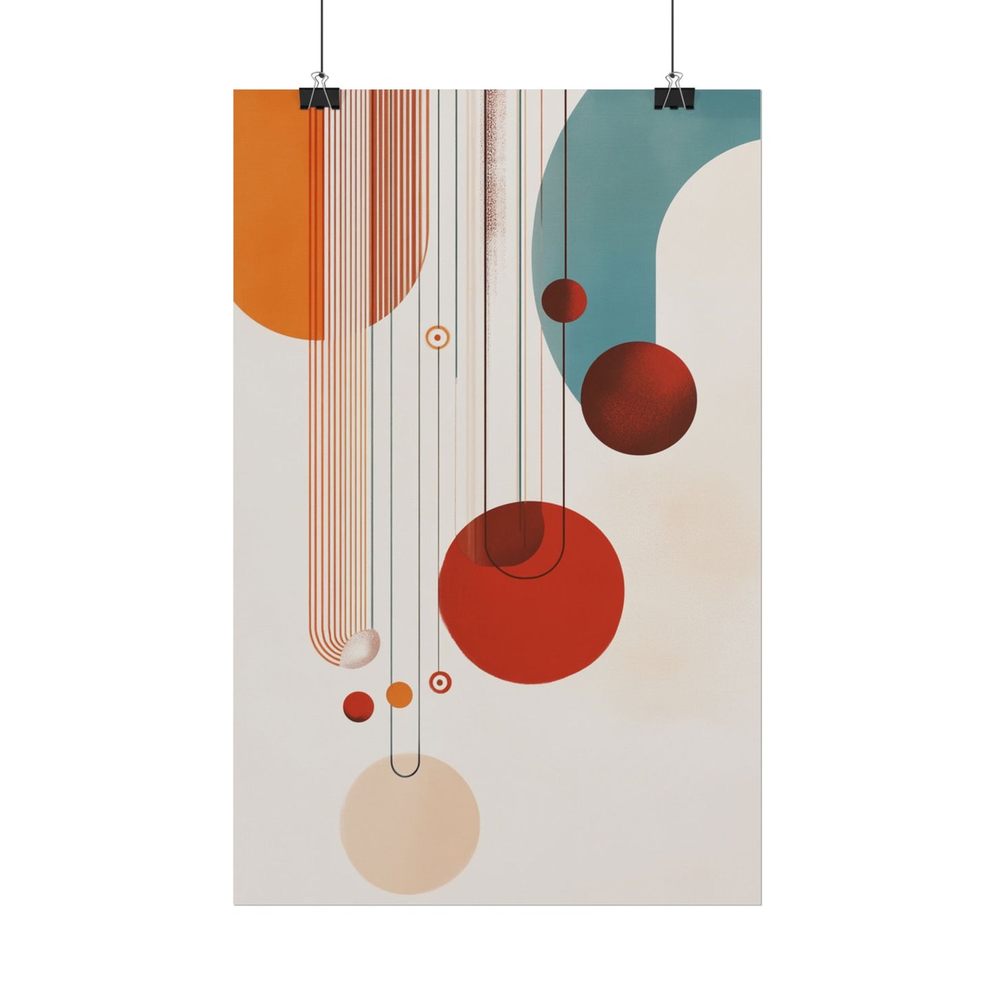 Orbital Harmony - Abstract Geometric Art Print