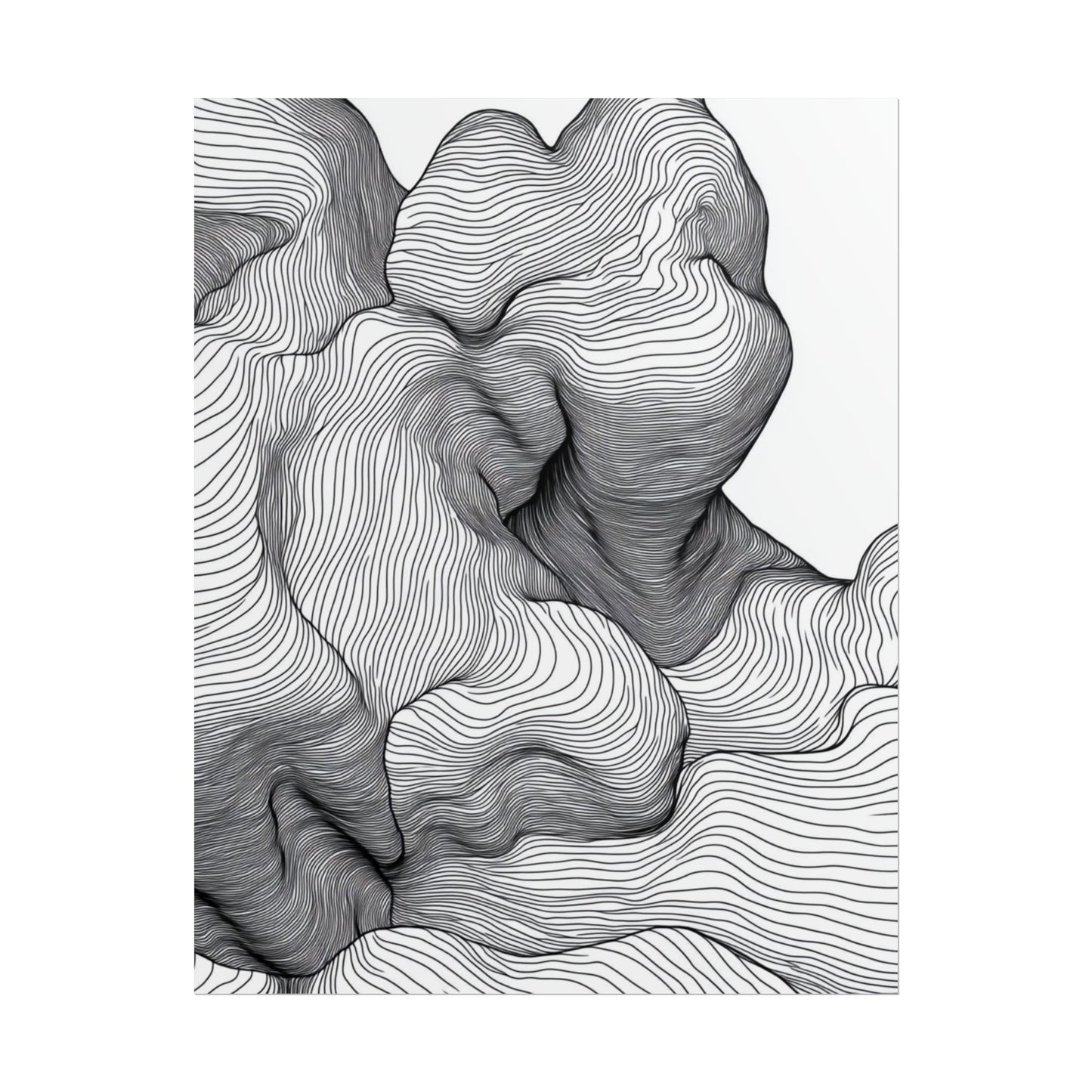 Flow of Lines - Abstract Organic Contours