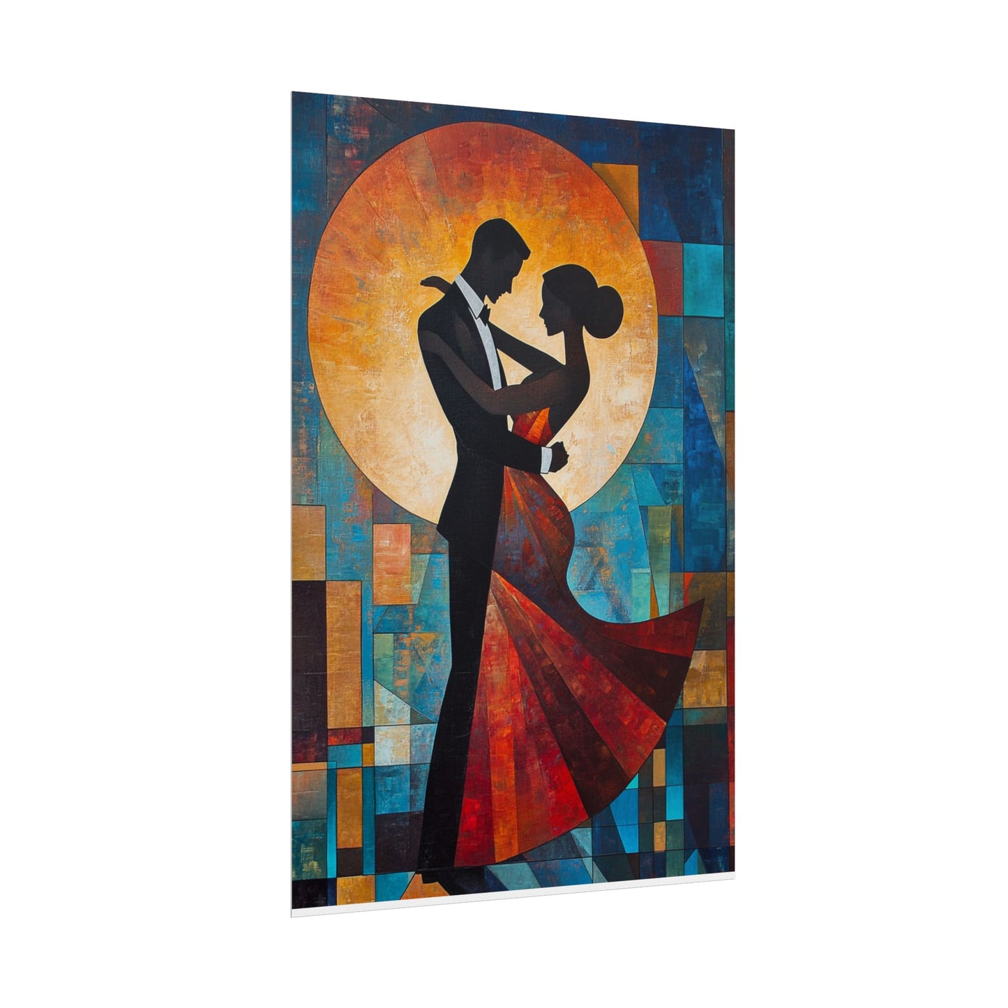 Moonlit Dance - Abstract Silhouette Art Print