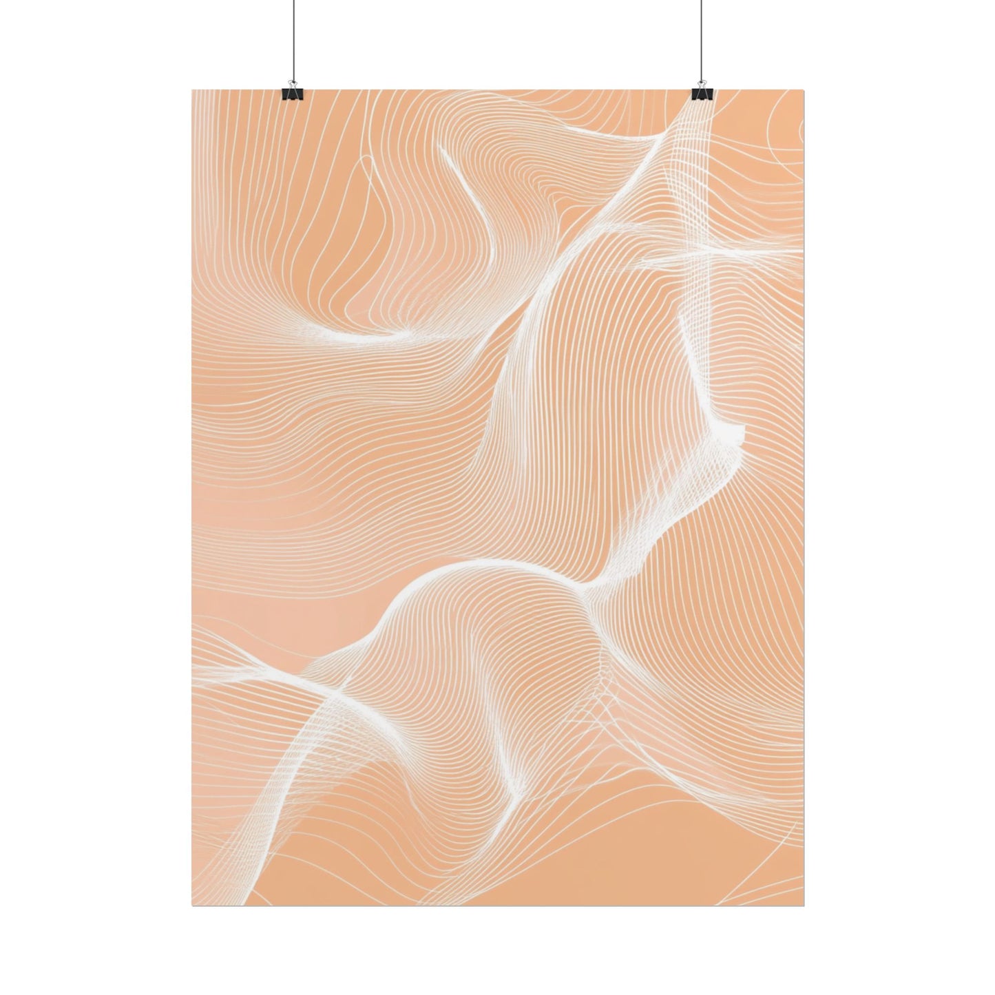 Ethereal Waves - Minimalist Abstract Art Print