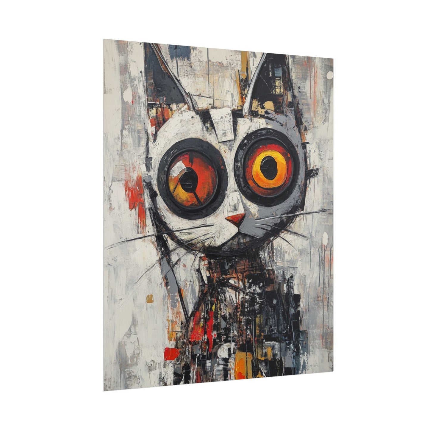 Whimsical Feline - Abstract Cat Art Print