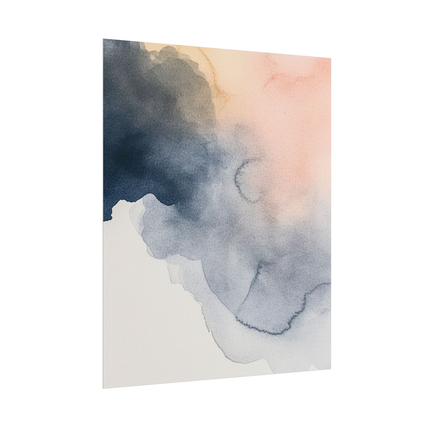 Serene Watercolour Cloudscape - Abstract Art Print