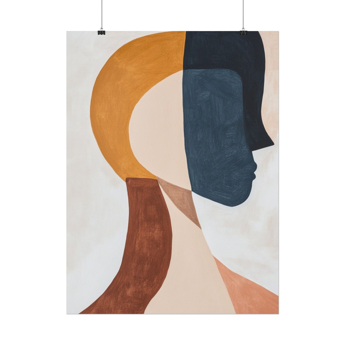 Dual Perspectives - Abstract Silhouette Art Print