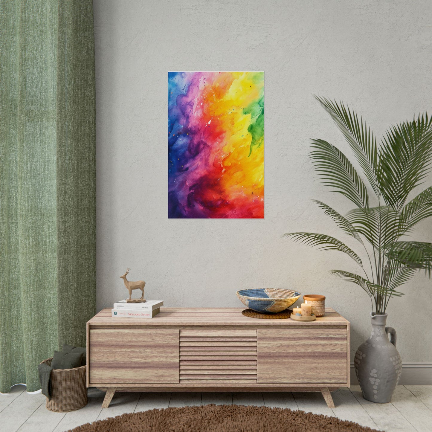 Spectrum of Emotions - Vivid Abstract Watercolour Art