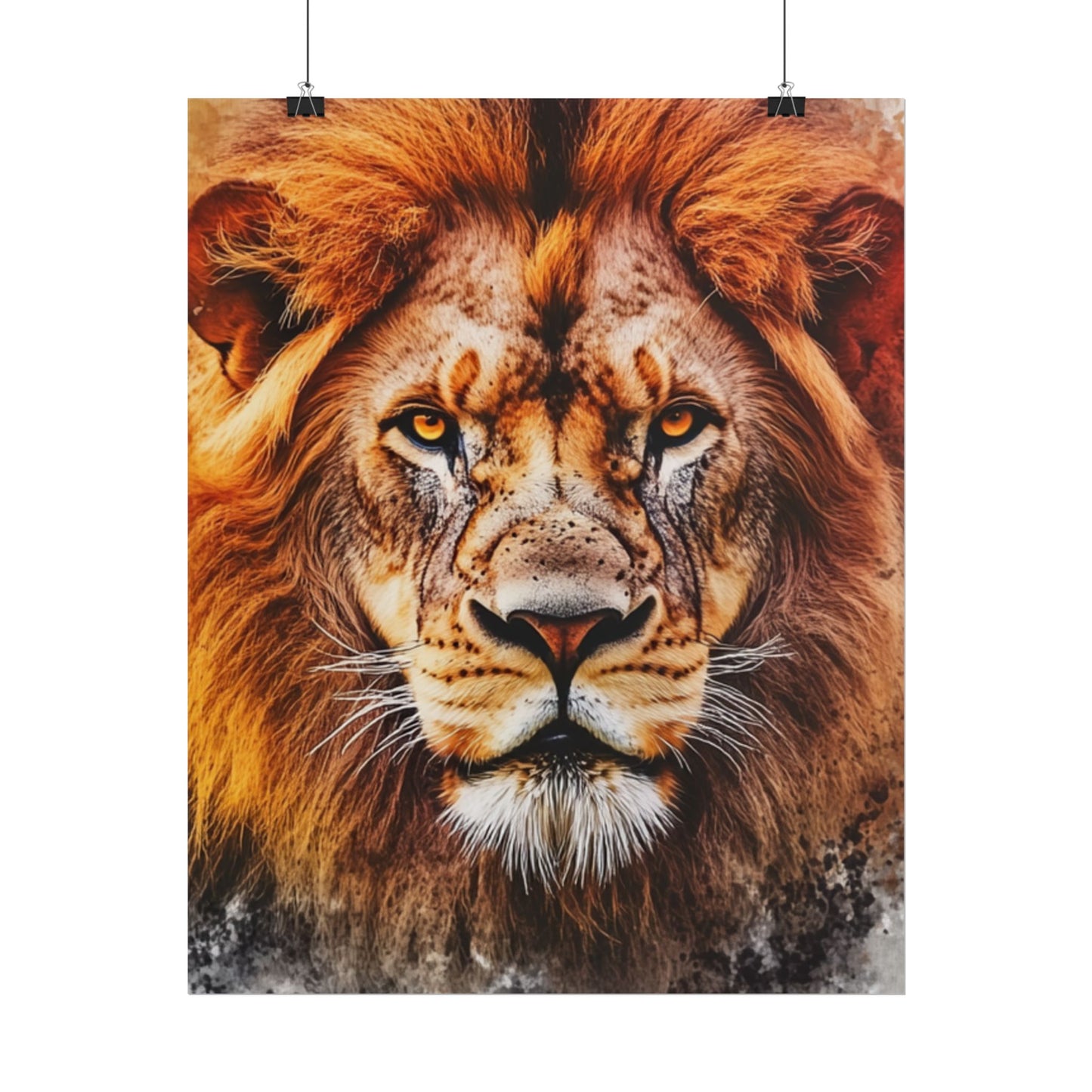 Regal Majesty - Abstract Lion Art Print