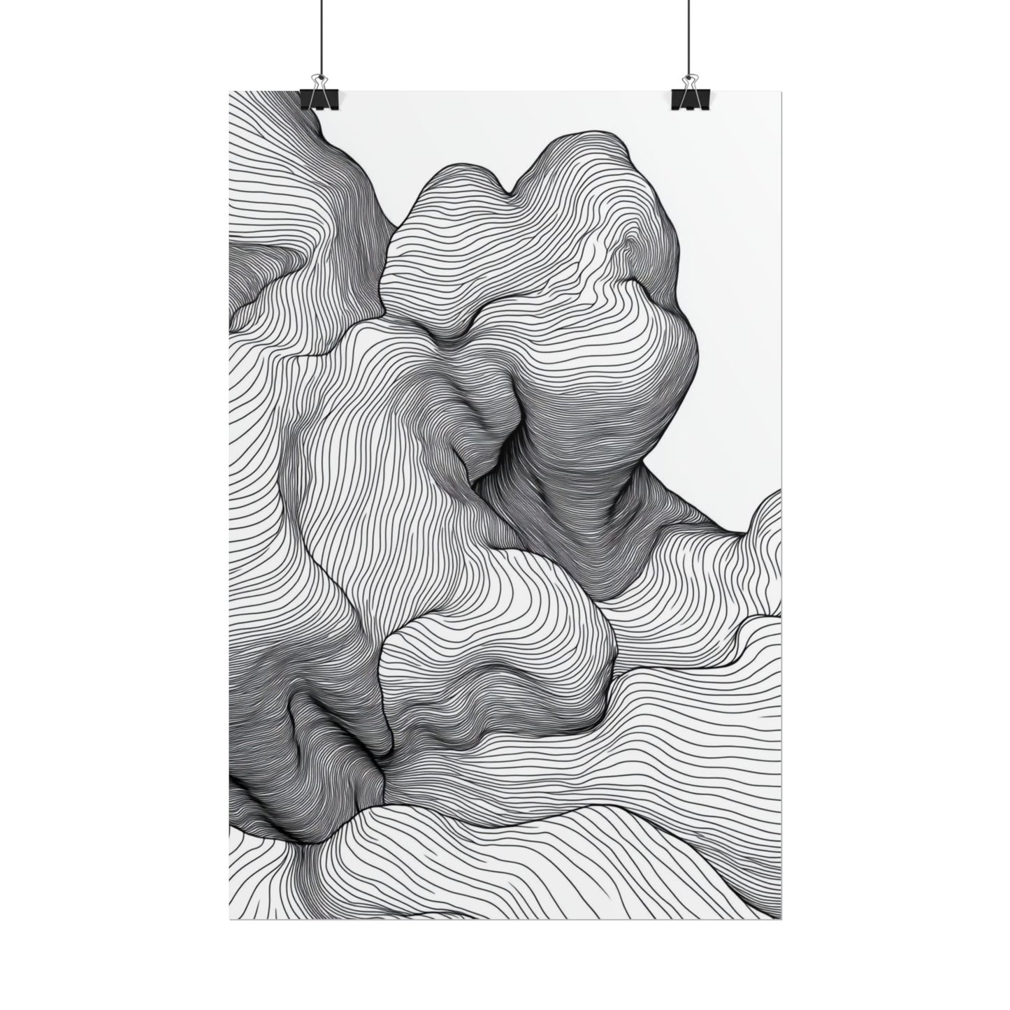 Flow of Lines - Abstract Organic Contours