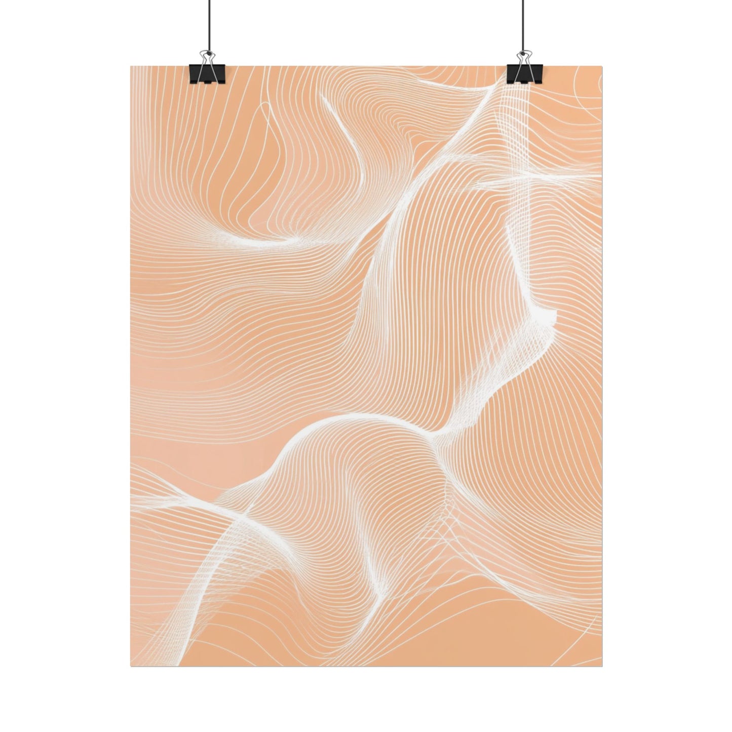 Ethereal Waves - Minimalist Abstract Art Print