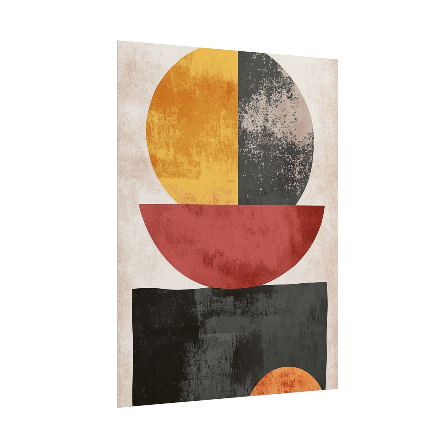 Geometric Balance - Abstract Modern Art Print