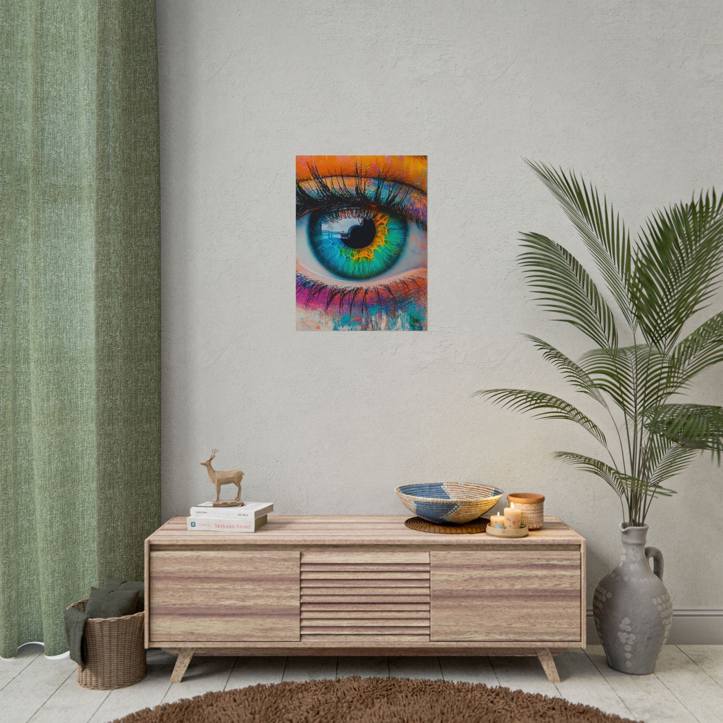 Vivid Gaze - Abstract Eye Art Print