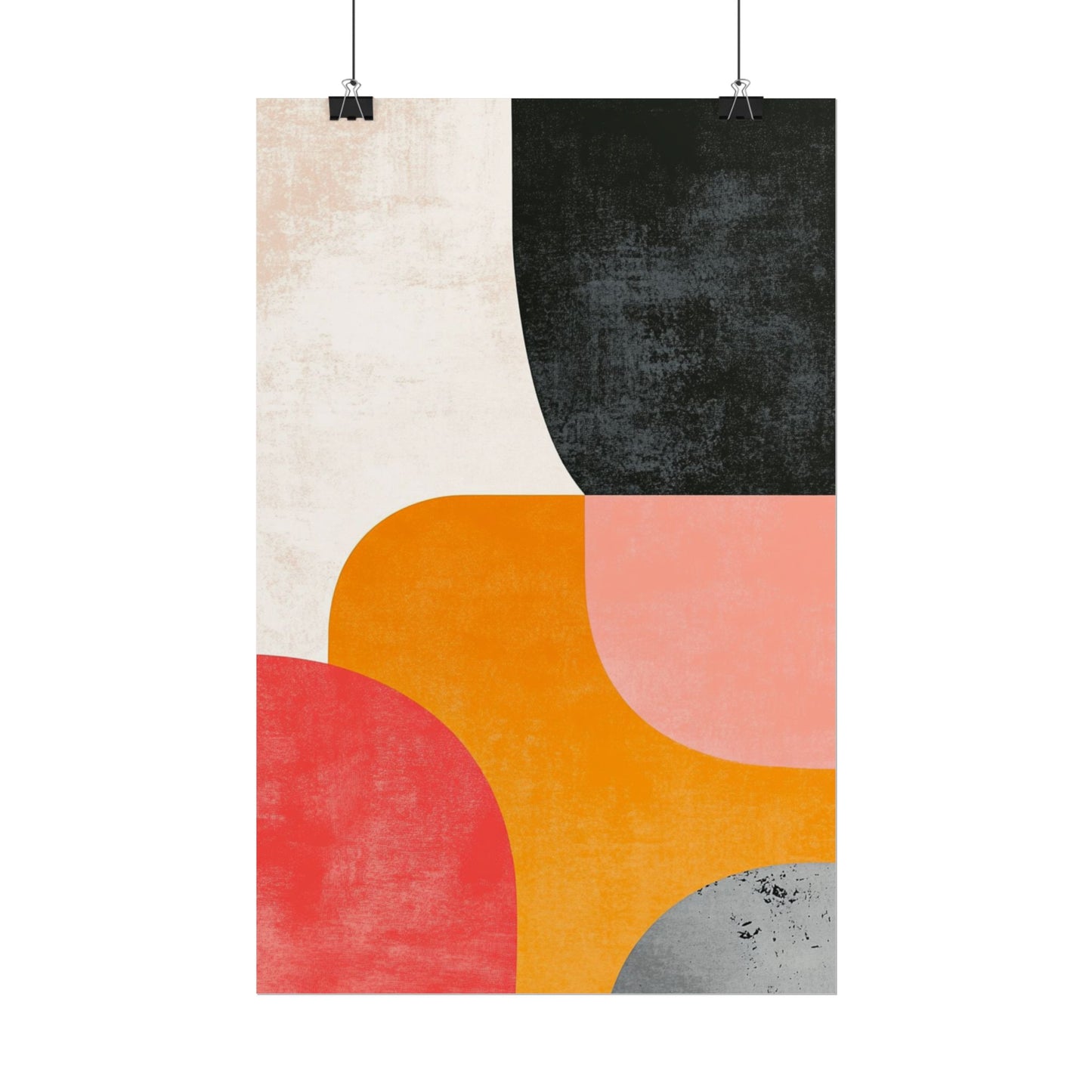 Retro Blocks - Mid-Century Modern Abstract Art Print