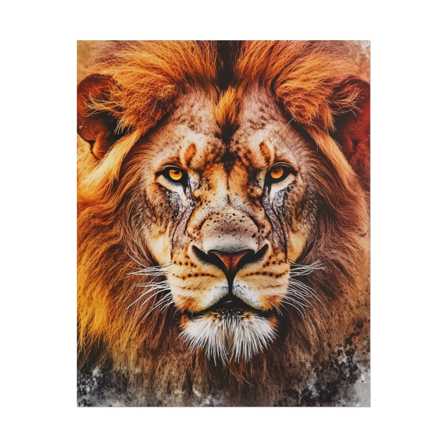 Regal Majesty - Abstract Lion Art Print