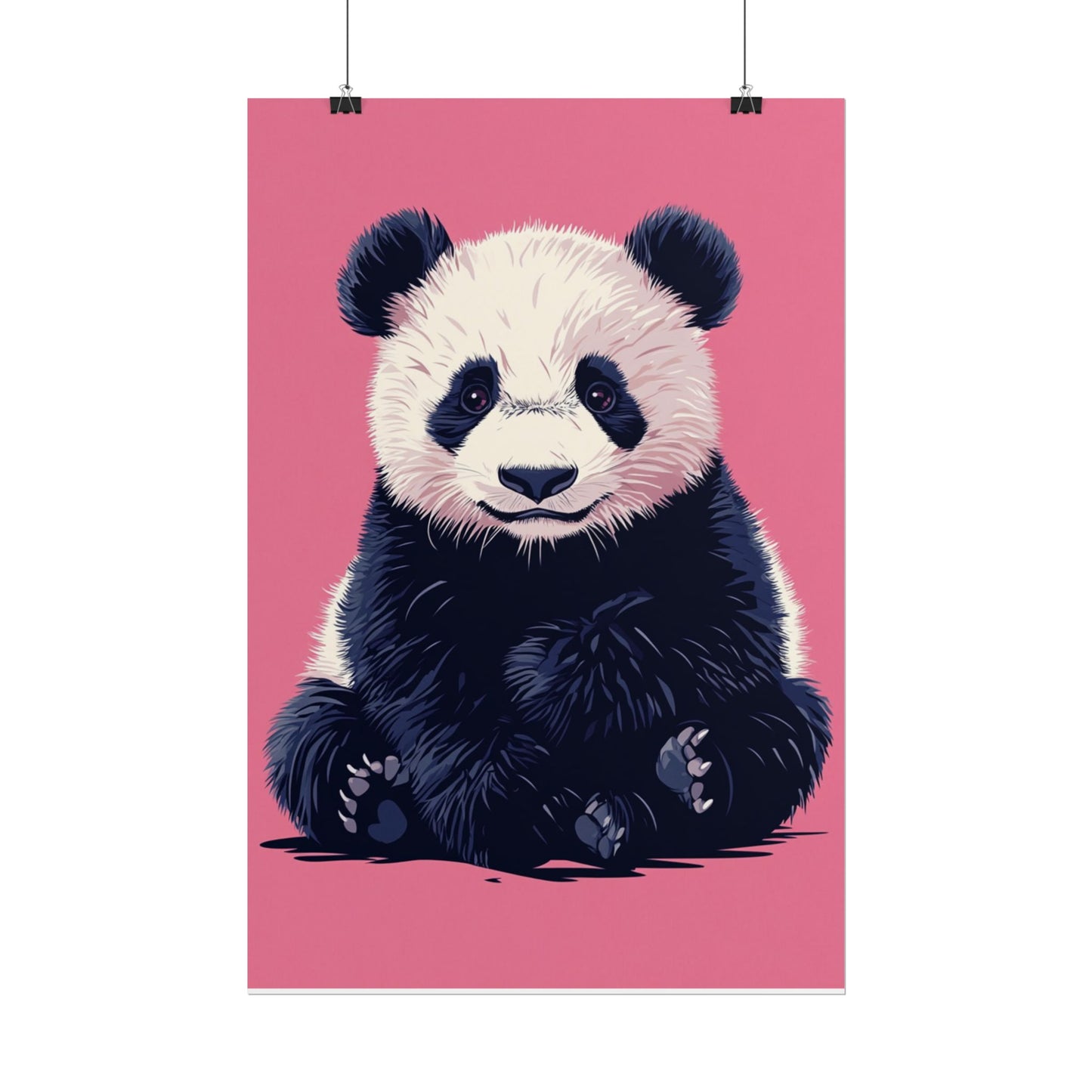 Adorable Panda Bliss - Abstract Art Print