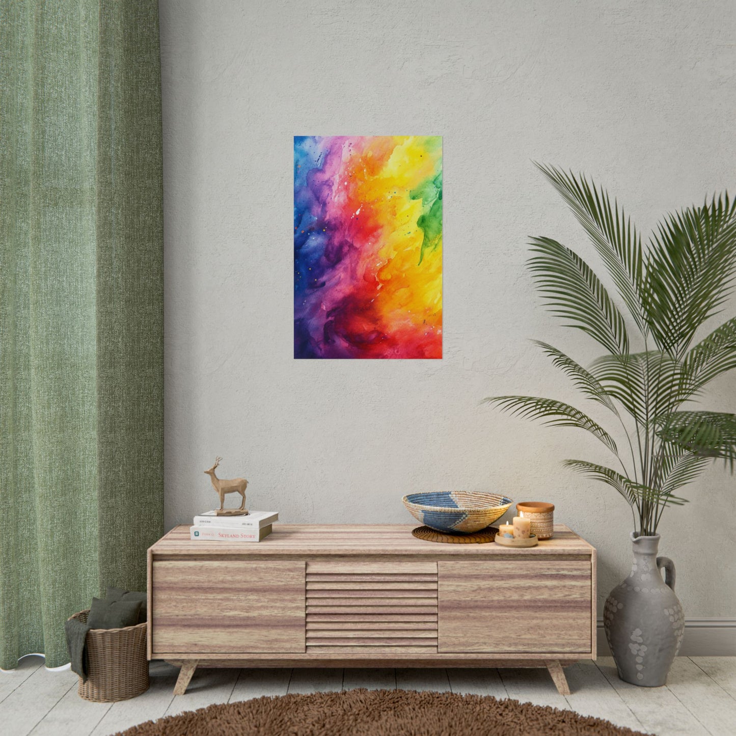 Spectrum of Emotions - Vivid Abstract Watercolour Art