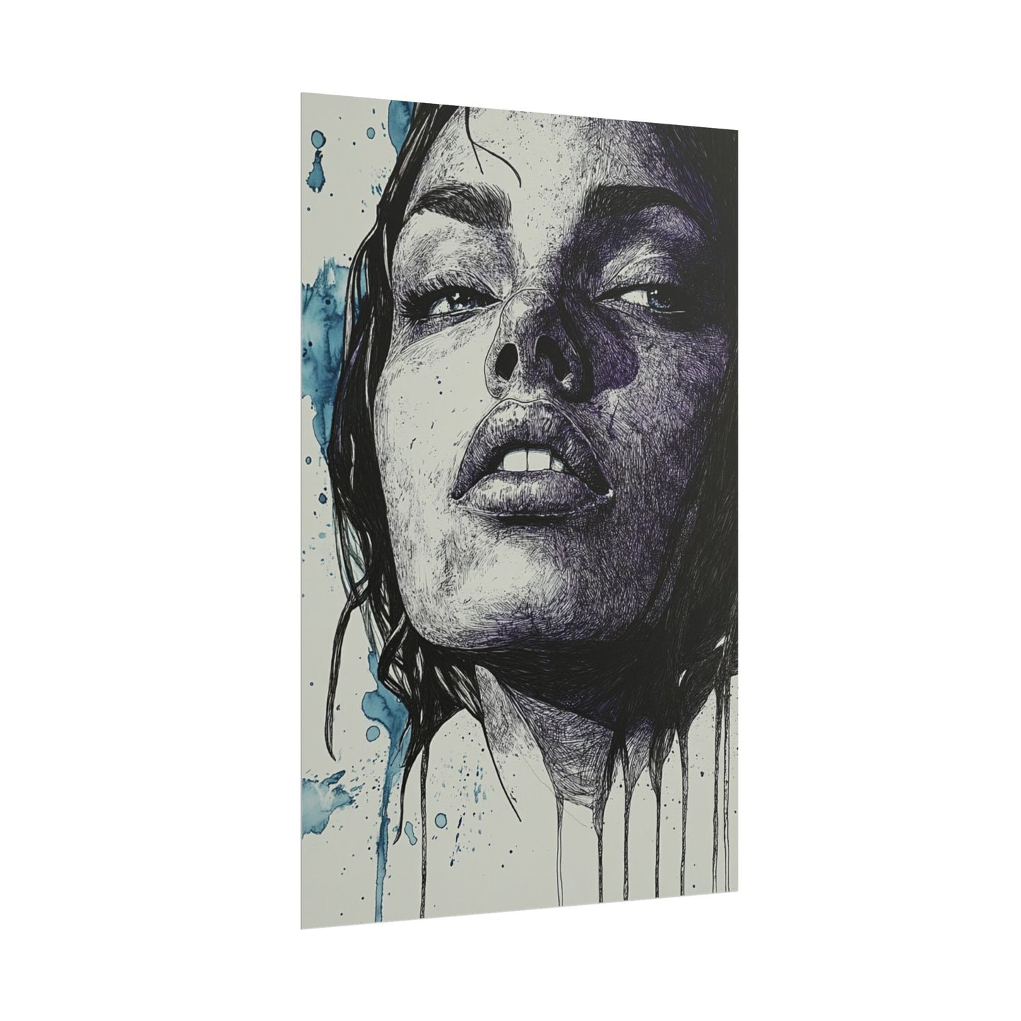 Raw Emotion - Abstract Portrait Print