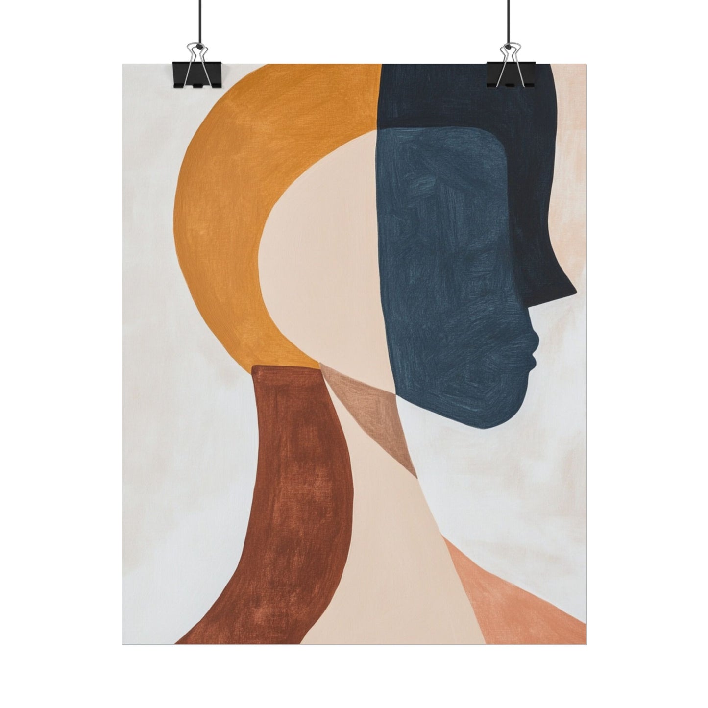 Dual Perspectives - Abstract Silhouette Art Print