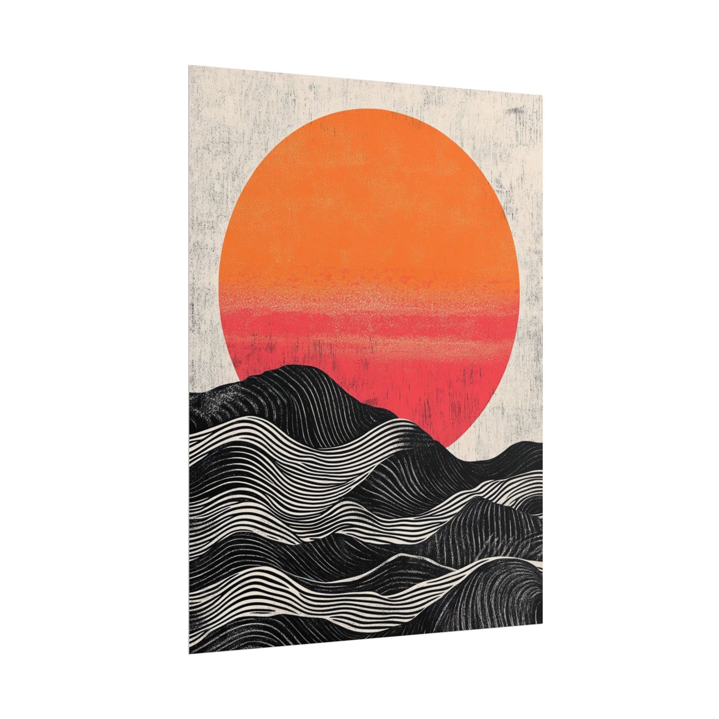 Sunset Serenade - Abstract Geometric Art Print