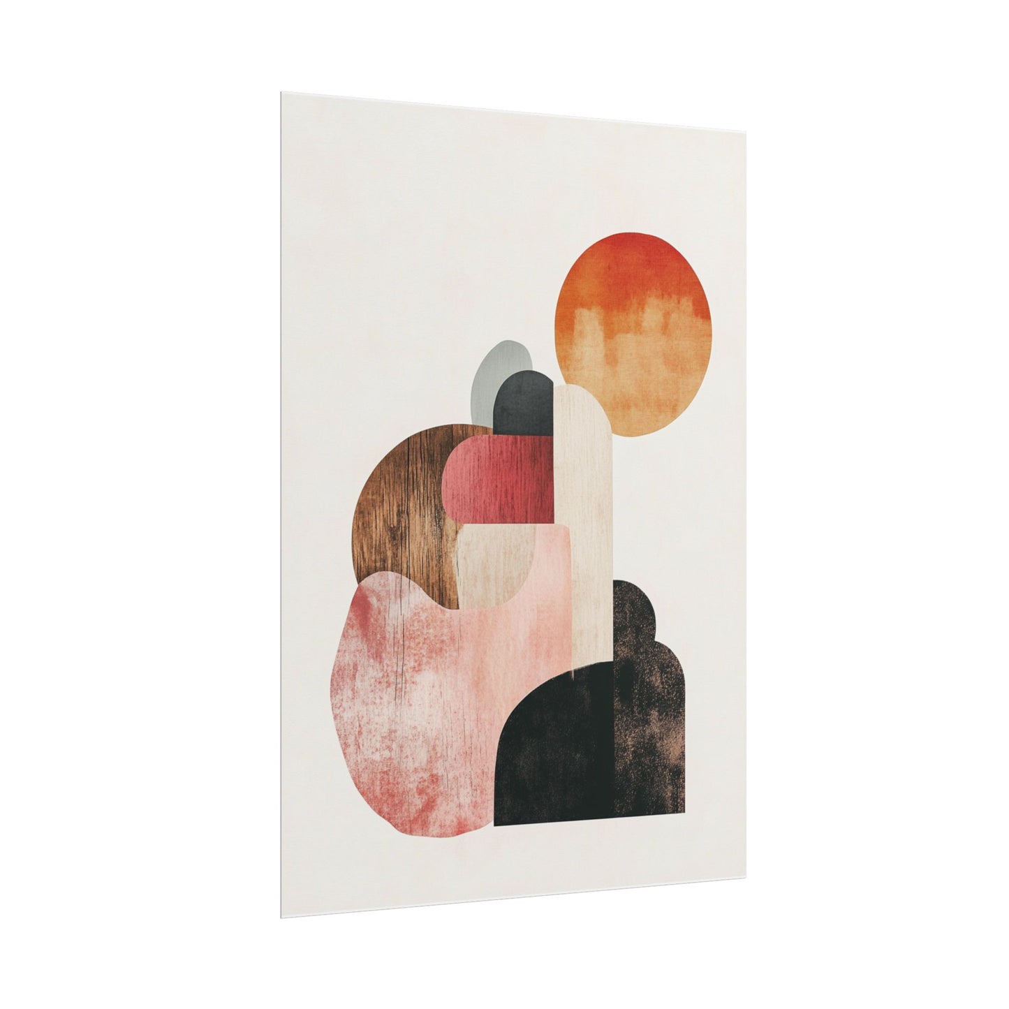 Sunrise Over Form - Abstract Geometric Art Print