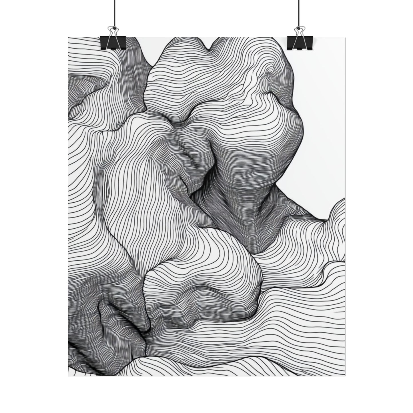 Flow of Lines - Abstract Organic Contours