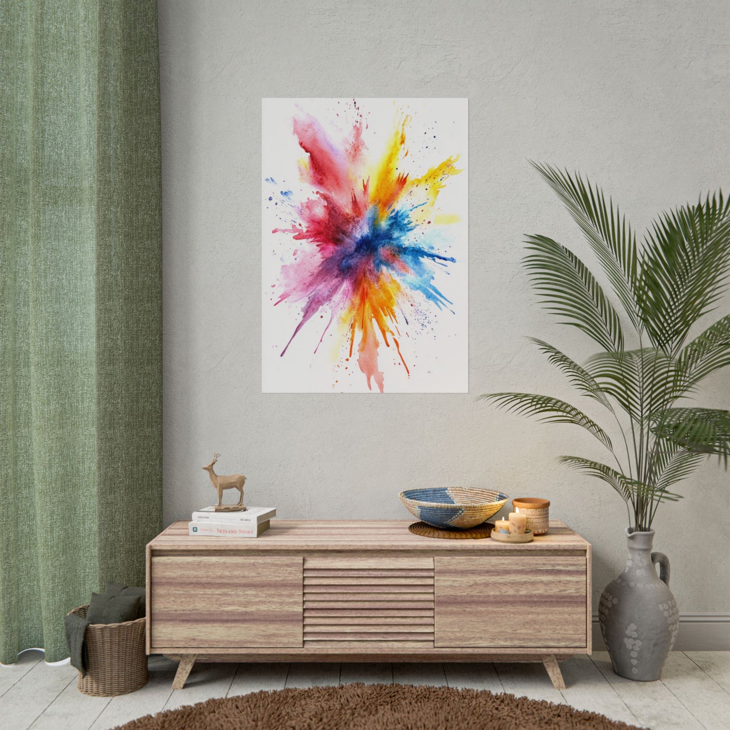 Explosion of Colour - Vibrant Abstract Burst Art