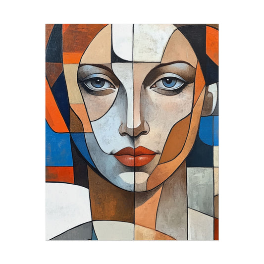 Symmetry in Colours - Abstract Portrait Art Print