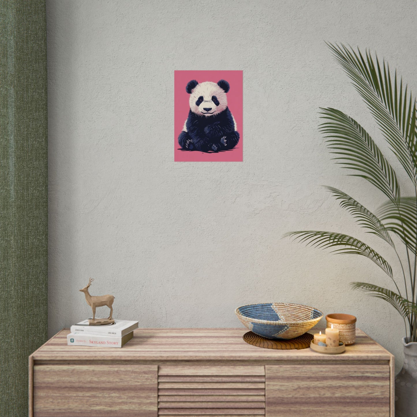 Adorable Panda Bliss - Abstract Art Print