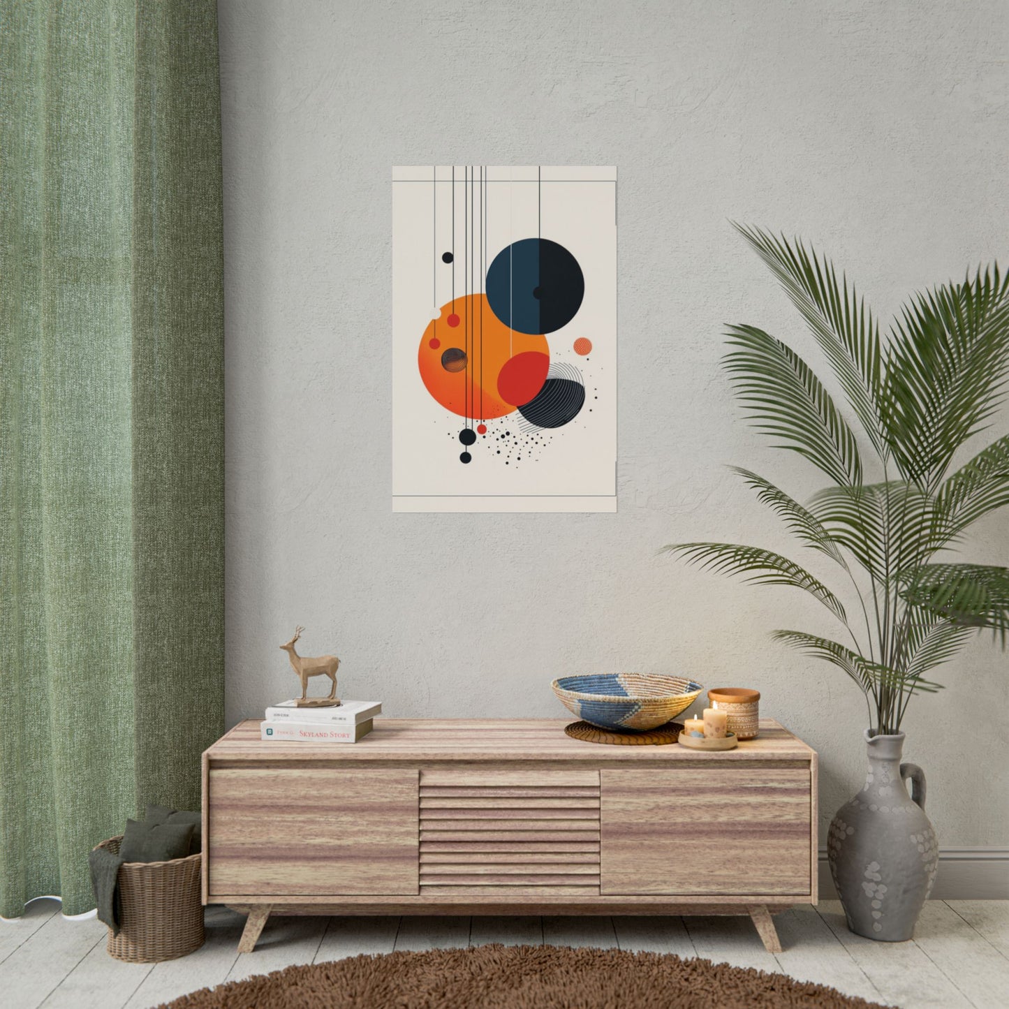 Solar Spheres - Abstract Geometric Art Print