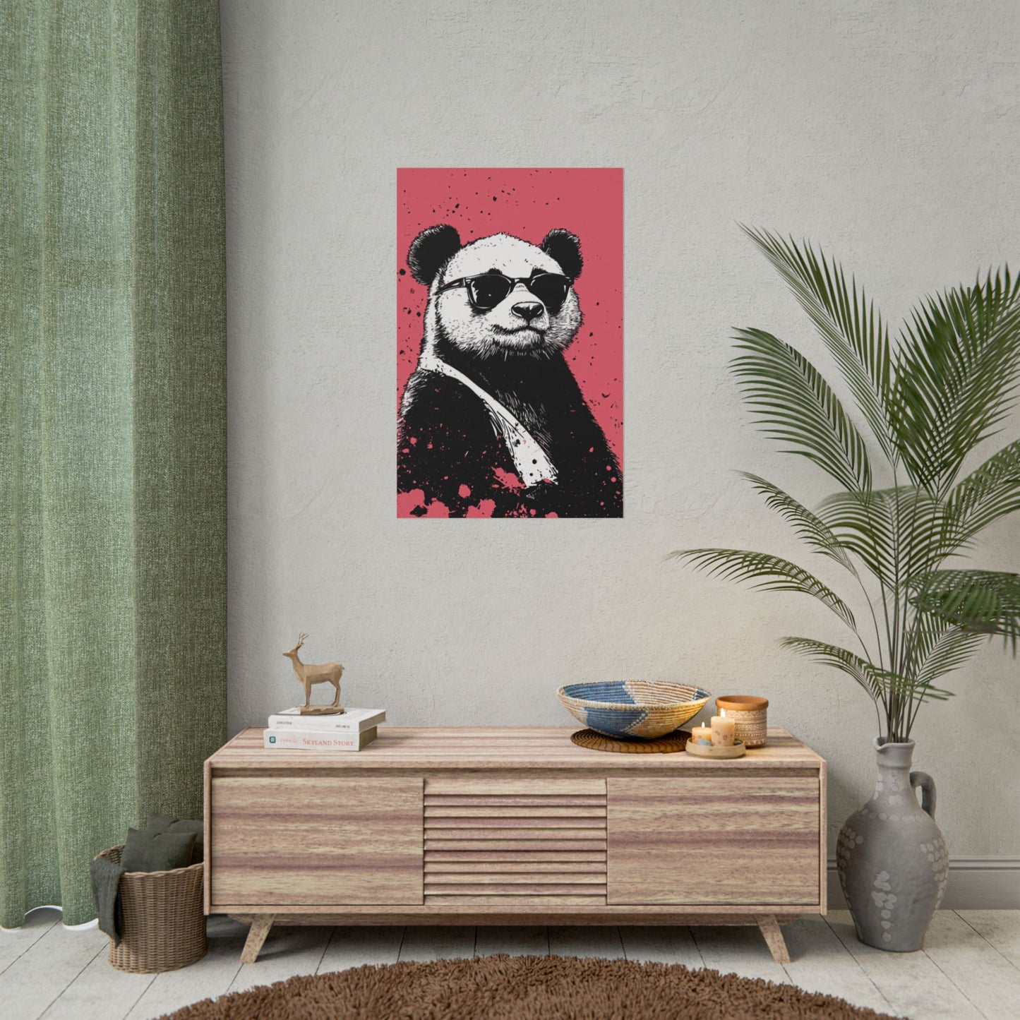 Cool Panda - Street Style Abstract Art Print