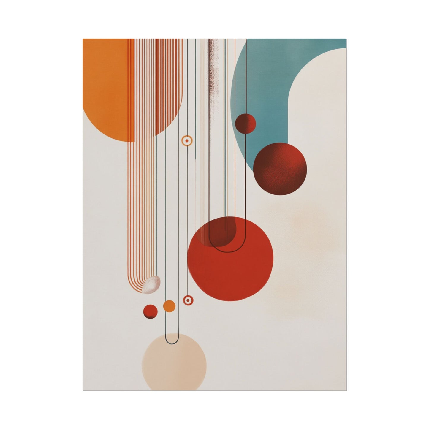 Orbital Harmony - Abstract Geometric Art Print