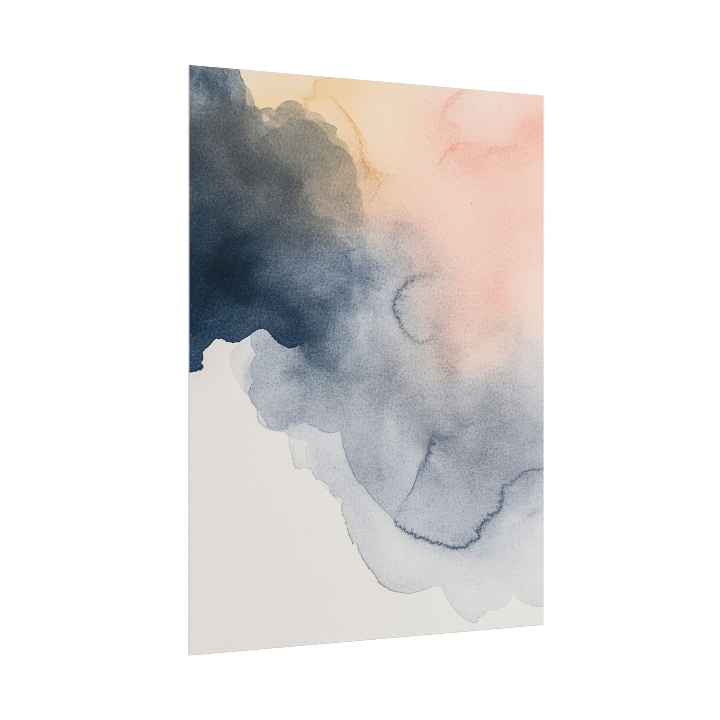 Serene Watercolour Cloudscape - Abstract Art Print