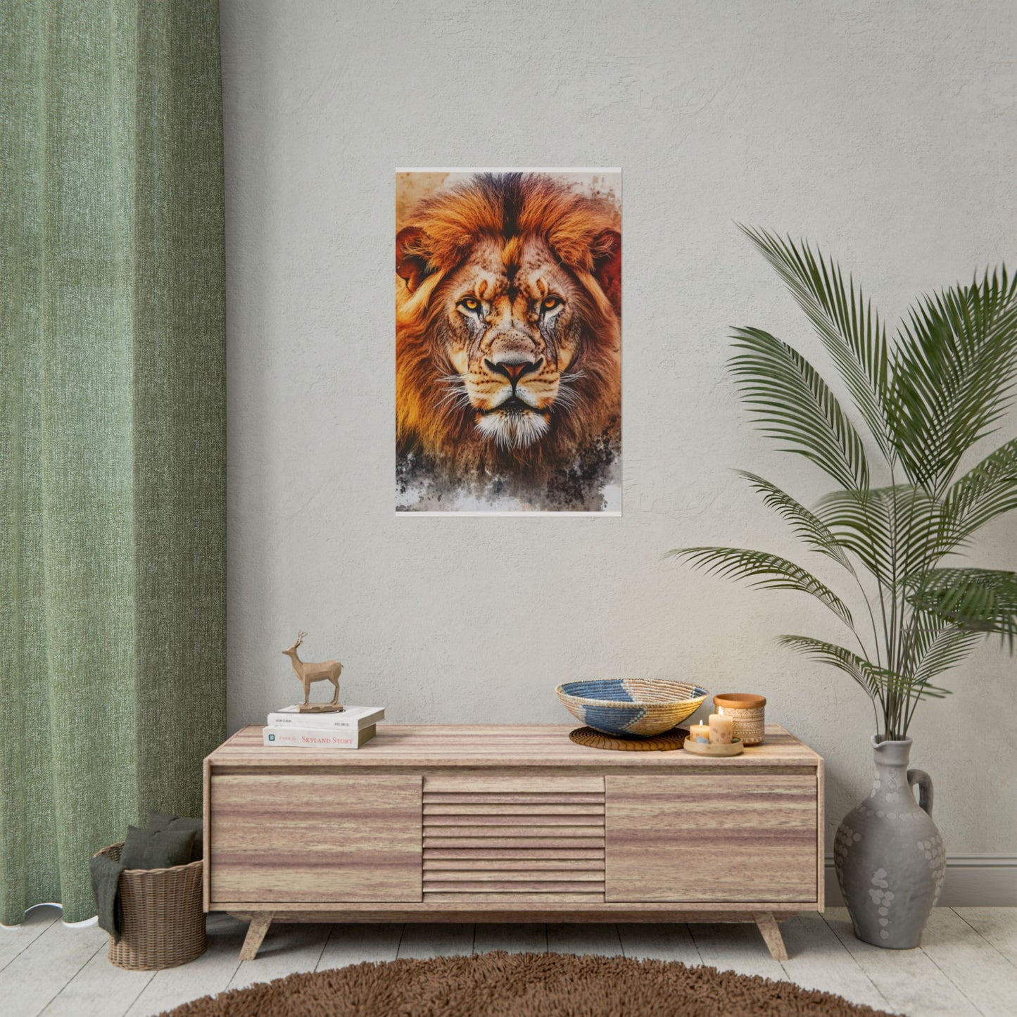 Regal Majesty - Abstract Lion Art Print