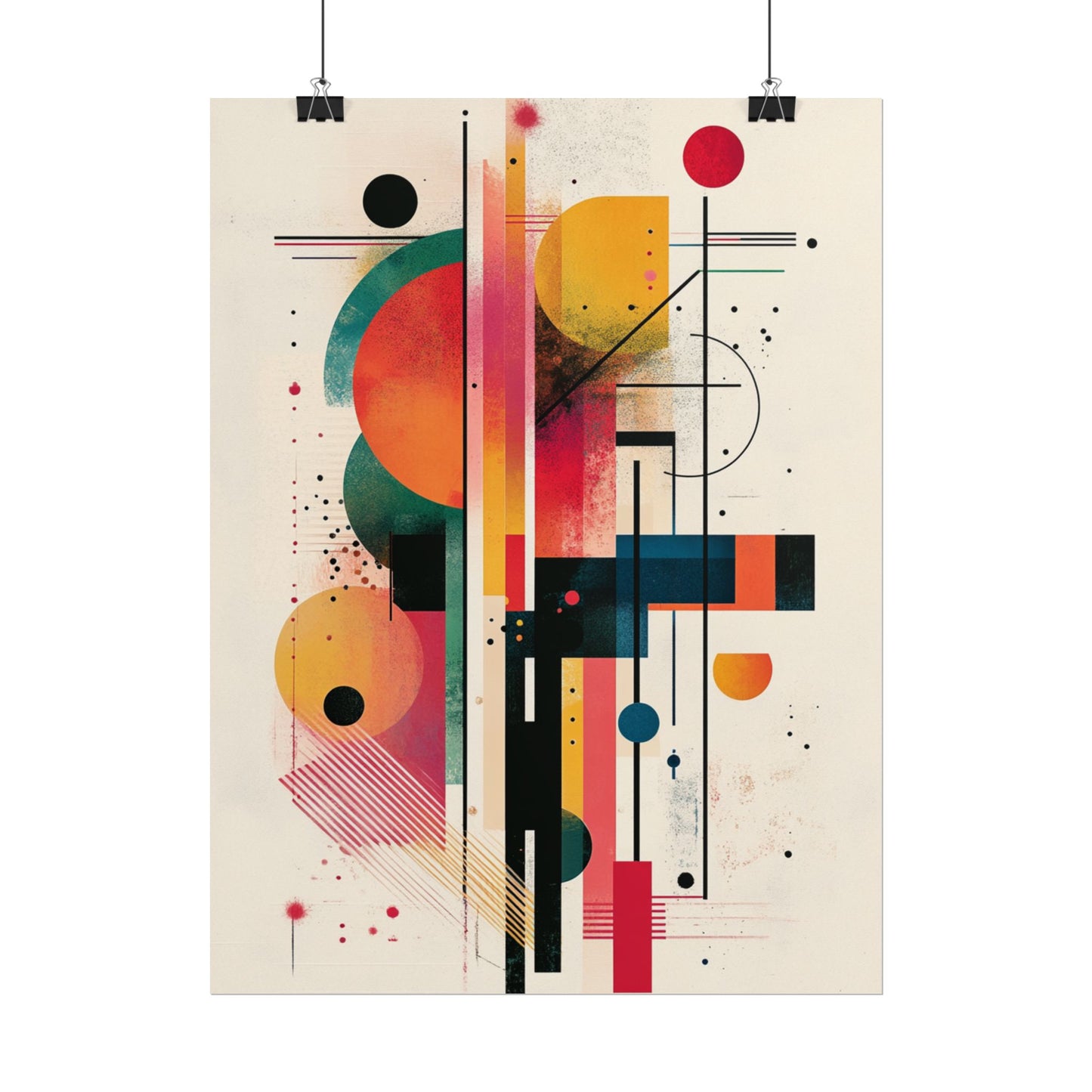 Symphony of Lines - Abstract Geometric Art Print