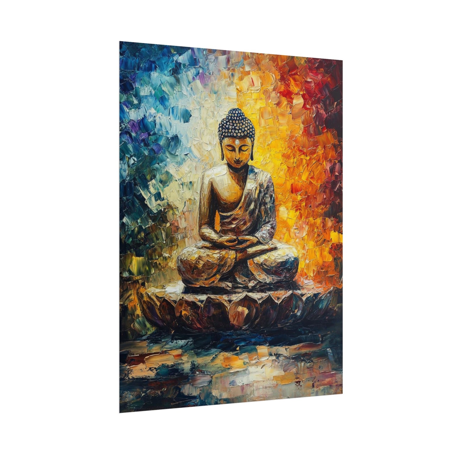 Radiant Buddha - Abstract Meditative Art Print