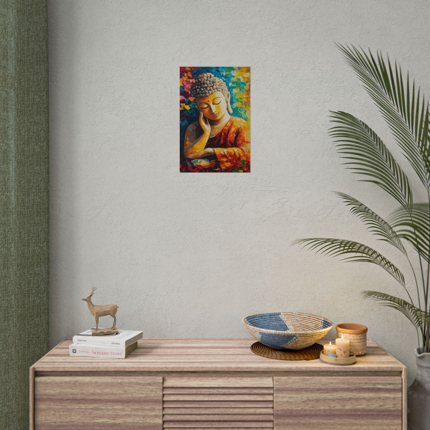 Meditative Buddha - Abstract Expressionism Art Print