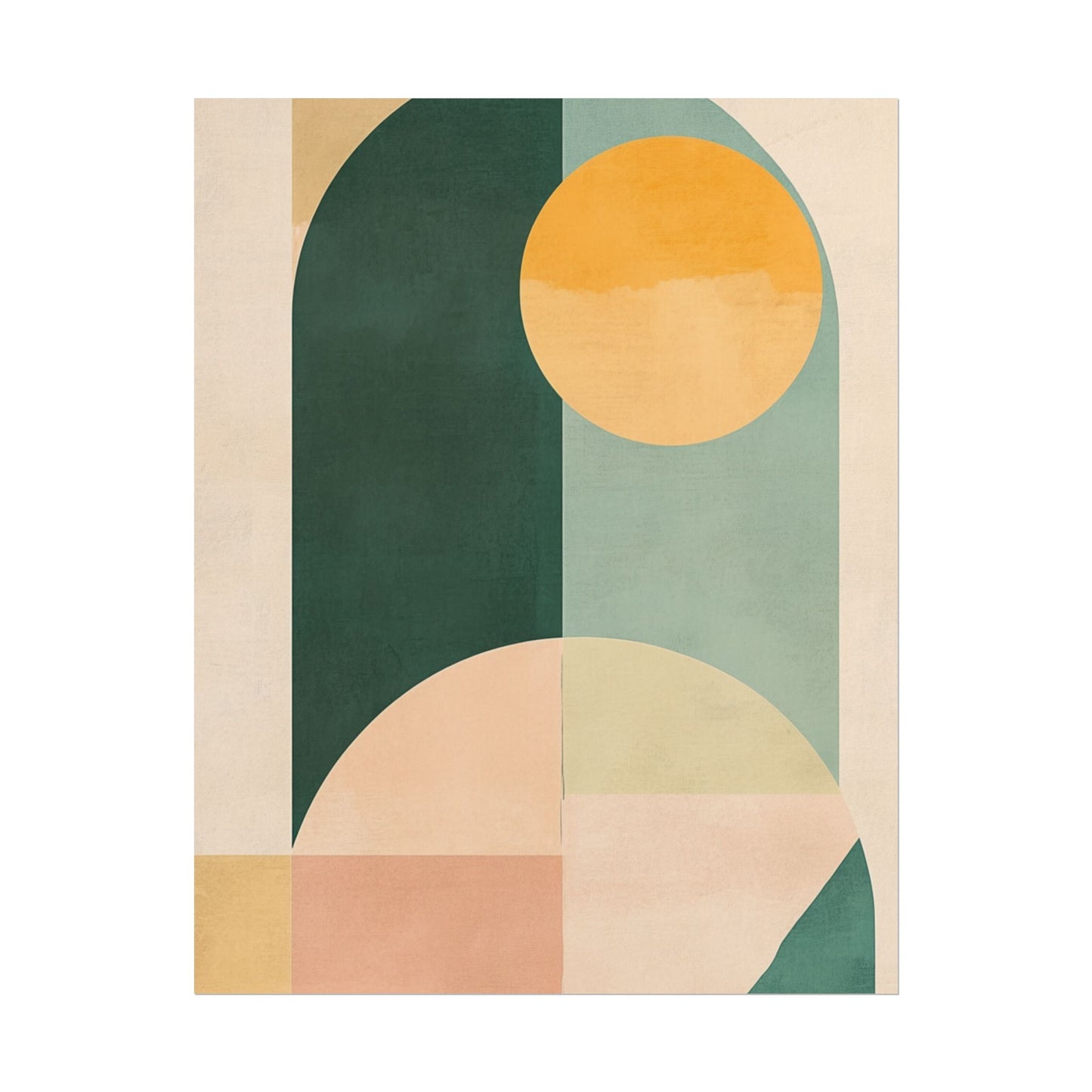 Geometric Harmony - Minimalist Abstract Art Print