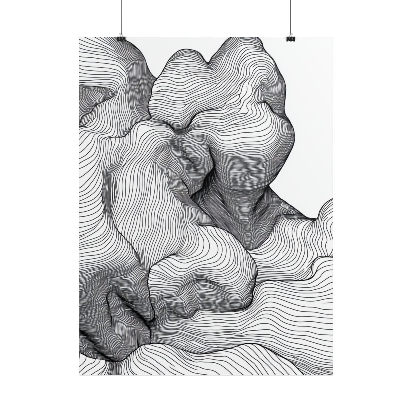 Flow of Lines - Abstract Organic Contours