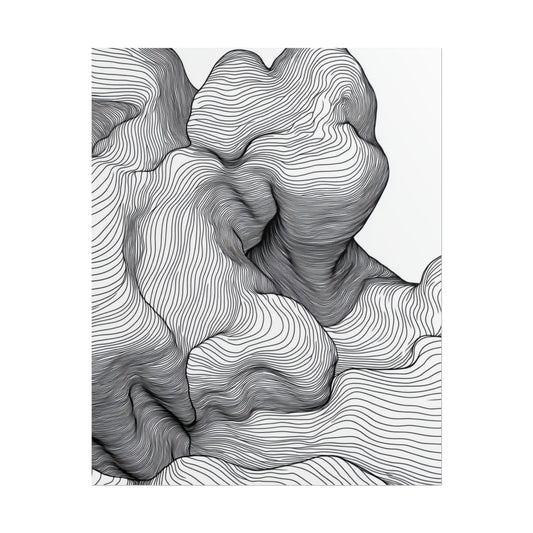 Flow of Lines - Abstract Organic Contours