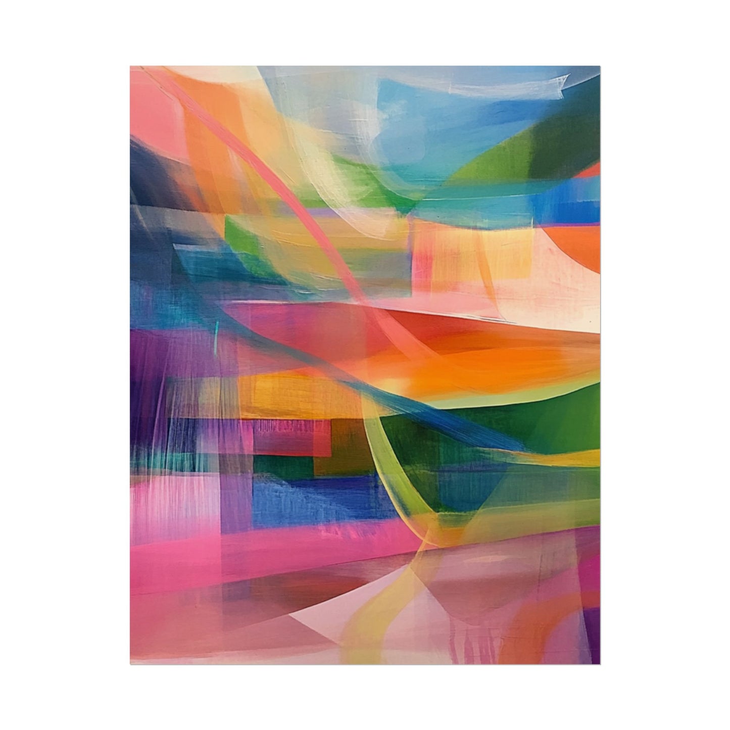 Vibrant Abstract Harmony - Art Print