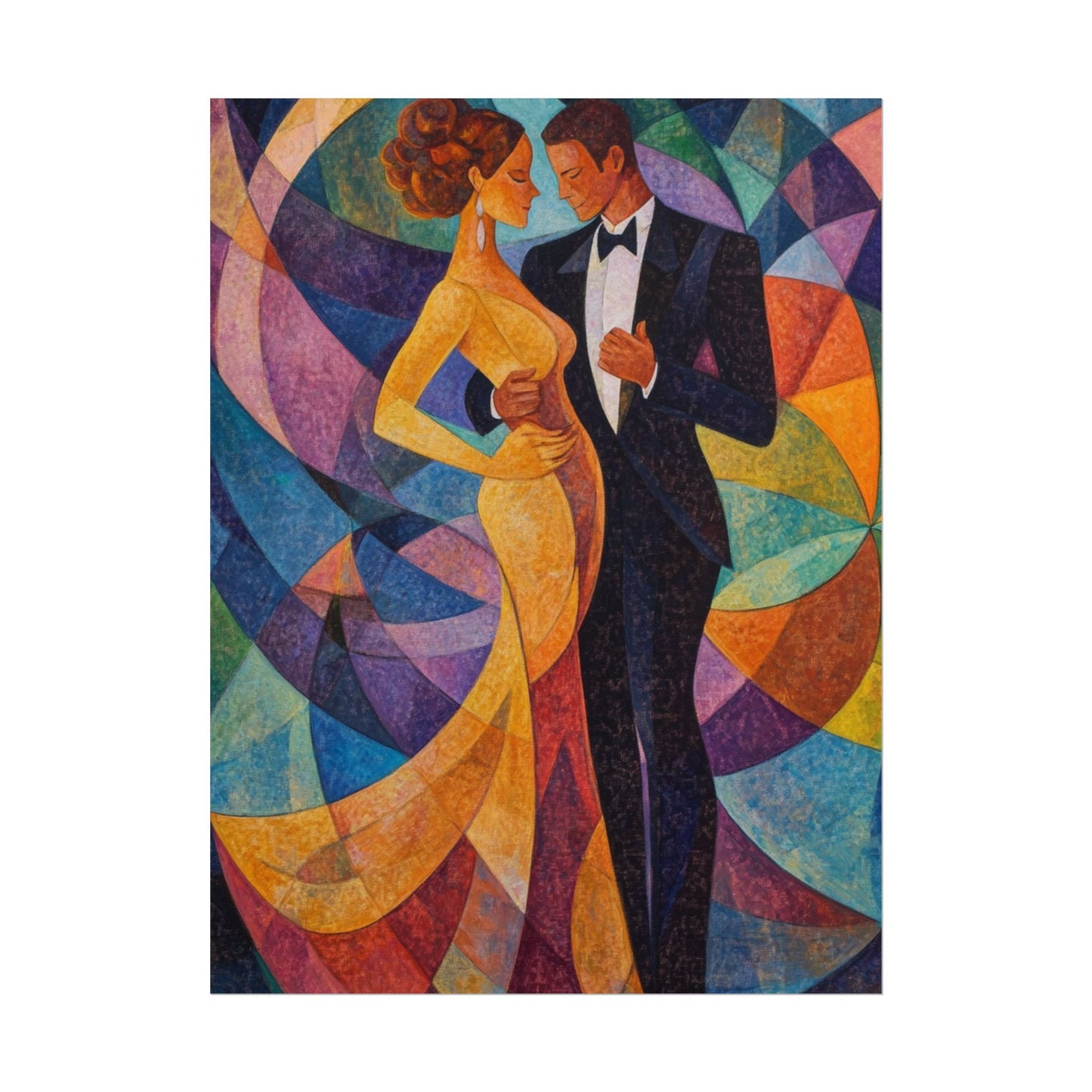 Elegant Dance - Abstract Romantic Art Print