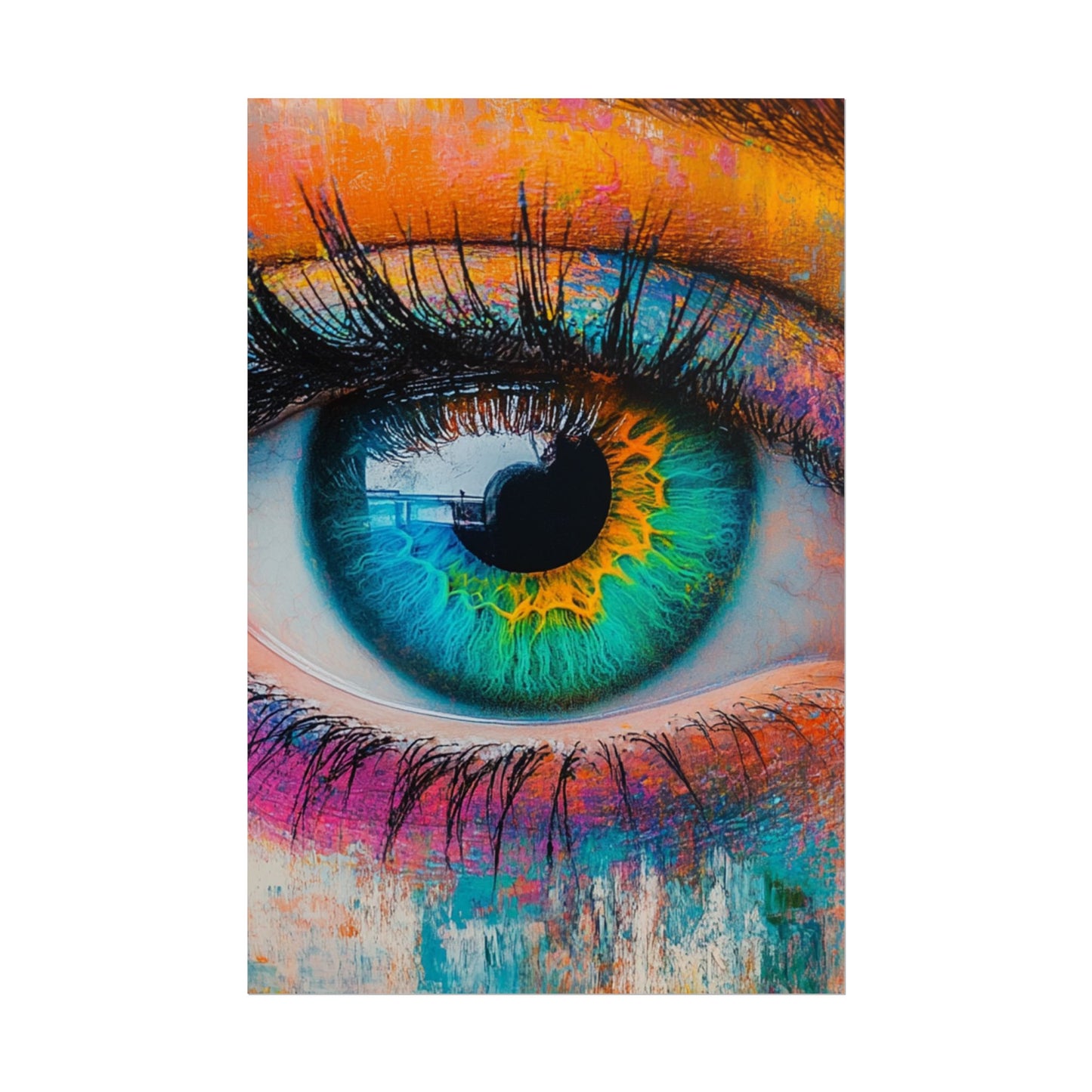 Vivid Gaze - Abstract Eye Art Print