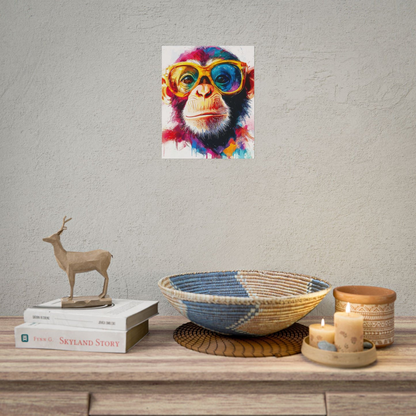 Cool Chimp - Abstract Art with a Splash of Colour