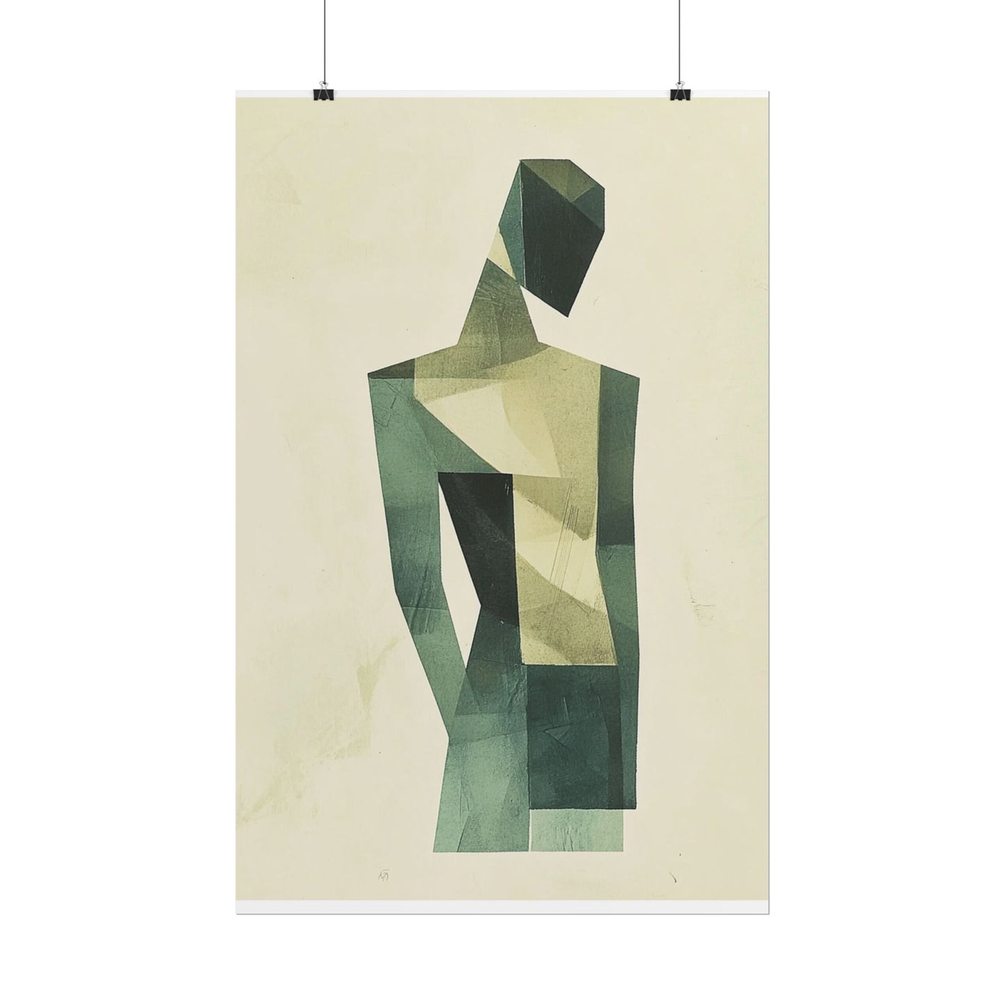 Contemplative Form - Geometric Abstract Art Print