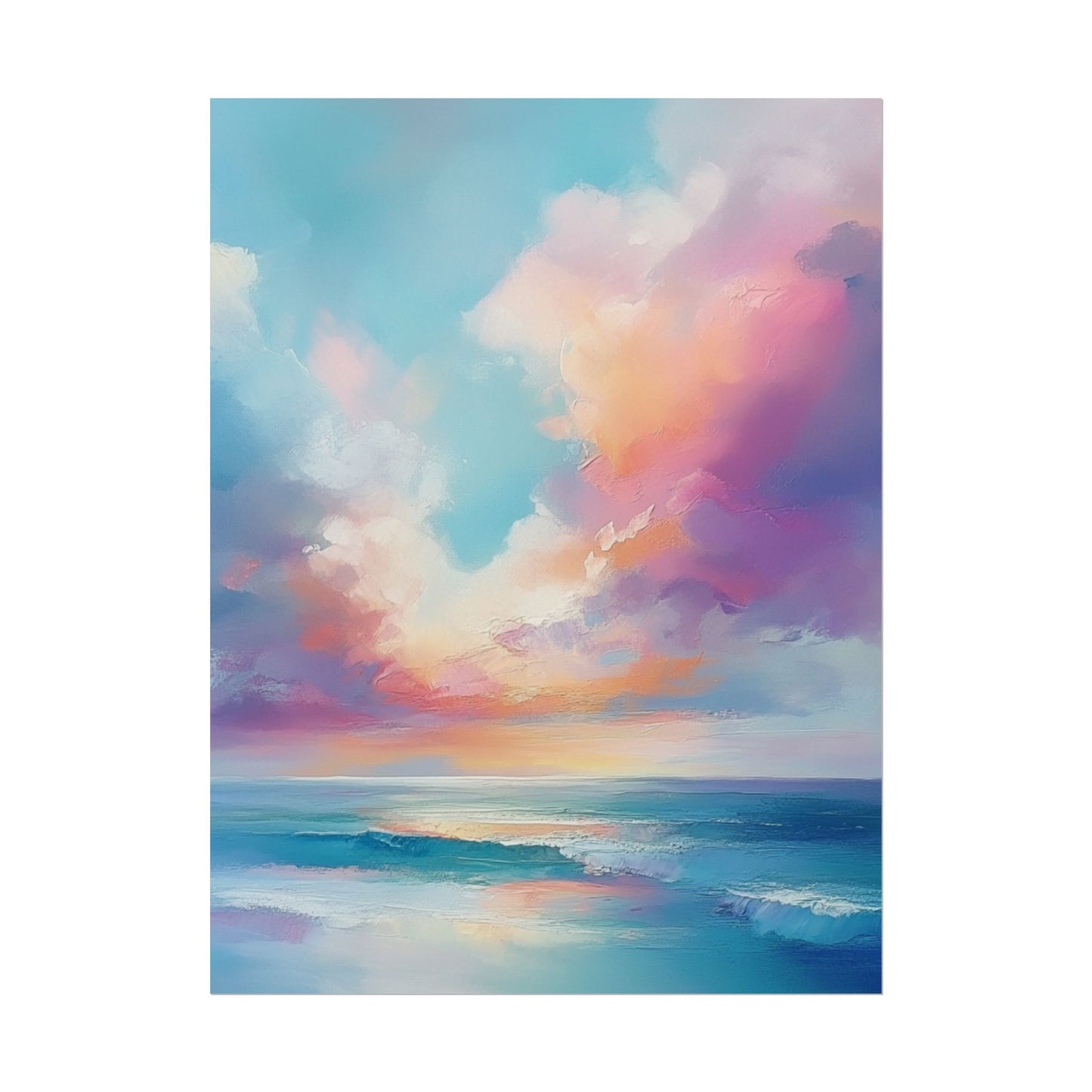 Serenity in Colour - Abstract Sky and Sea Landscape