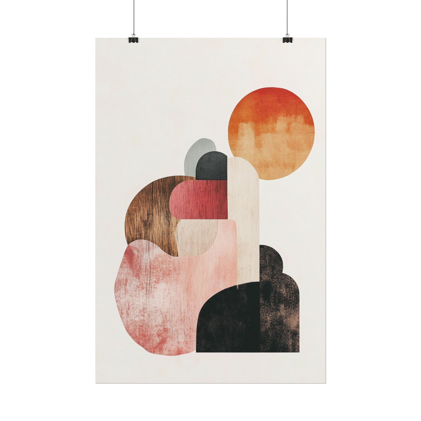 Sunrise Over Form - Abstract Geometric Art Print