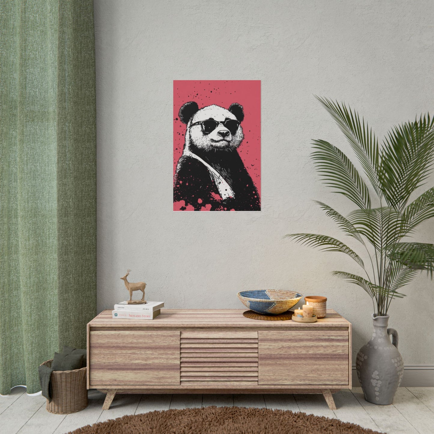 Cool Panda - Street Style Abstract Art Print