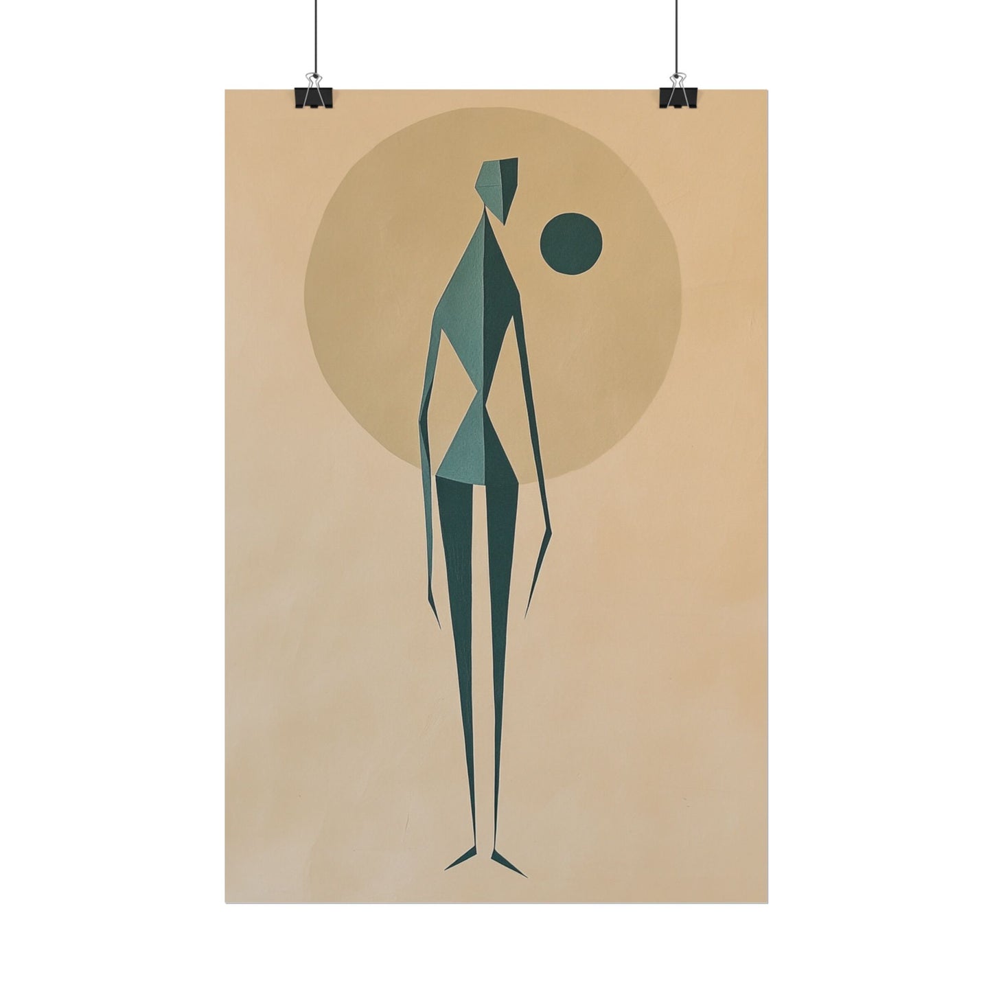 Abstract Solitude - Minimalist Figurative Art Print