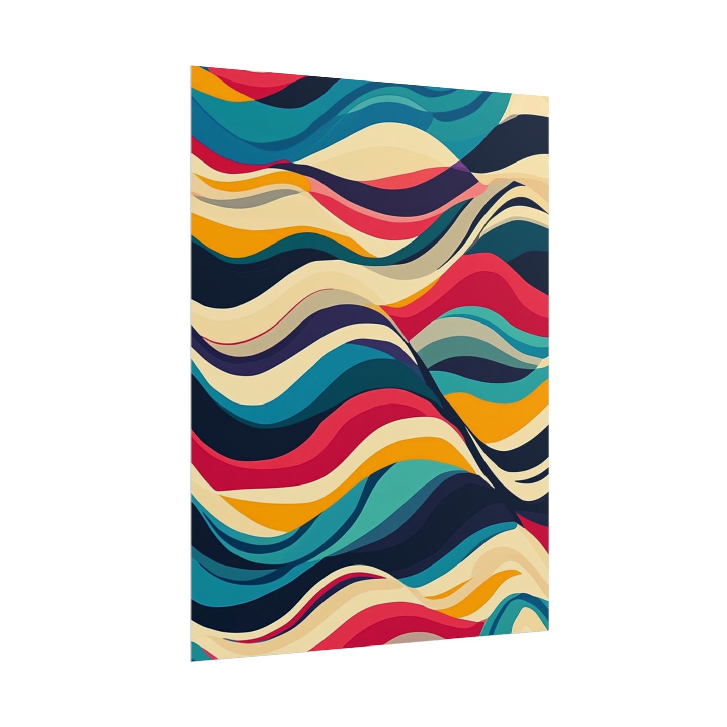 Flowing Waves of Colour - Abstract Art Print