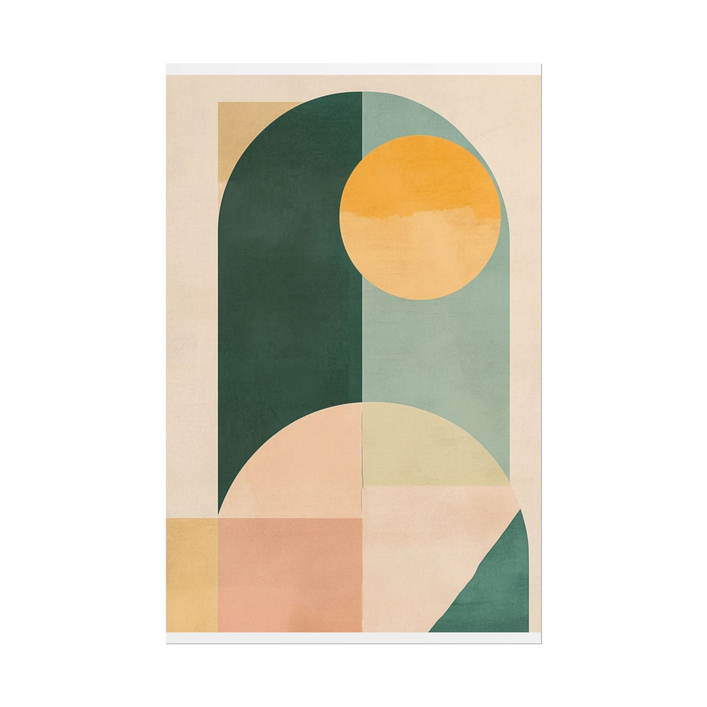 Geometric Harmony - Minimalist Abstract Art Print