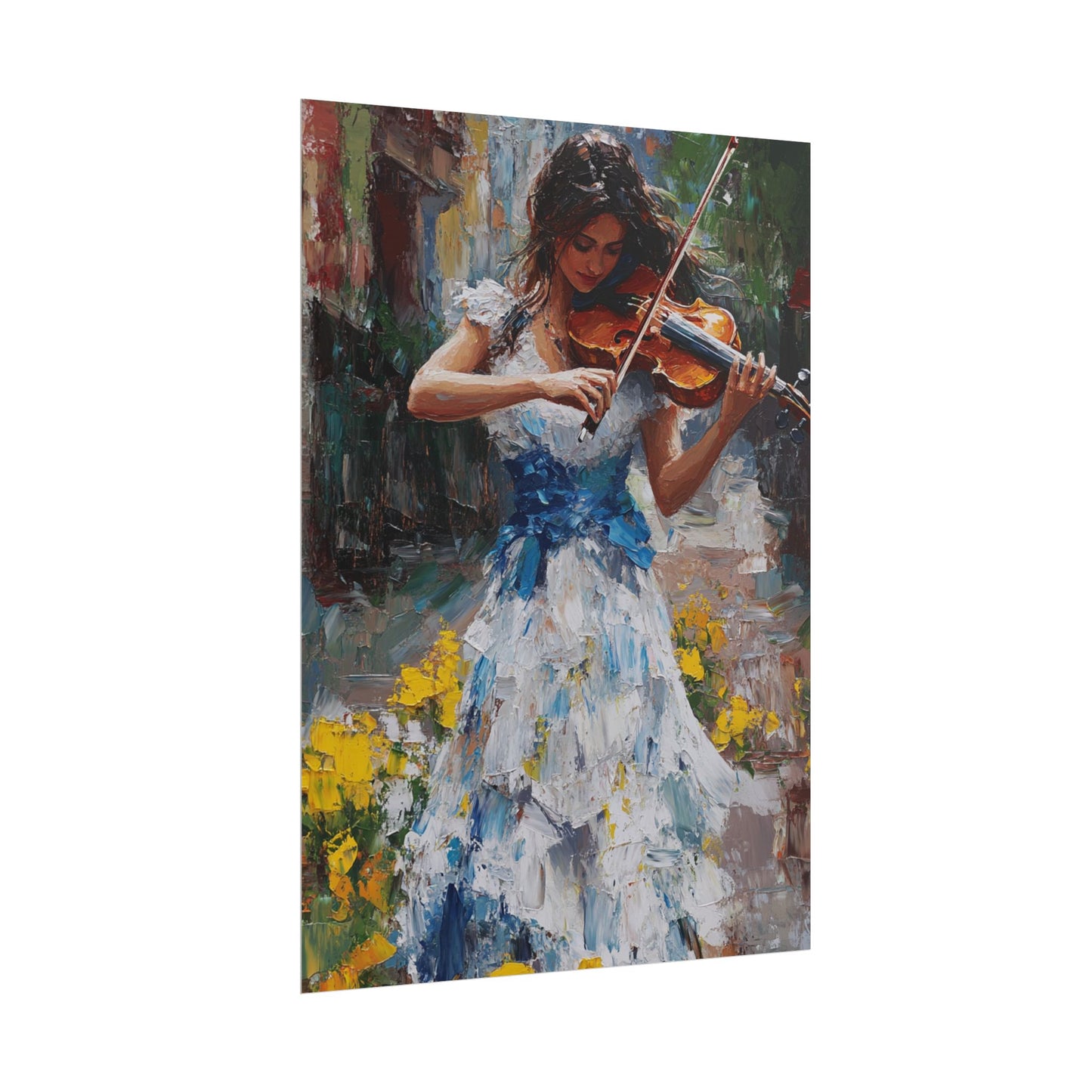 Melody in Motion - Impressionist Violinist Art Print