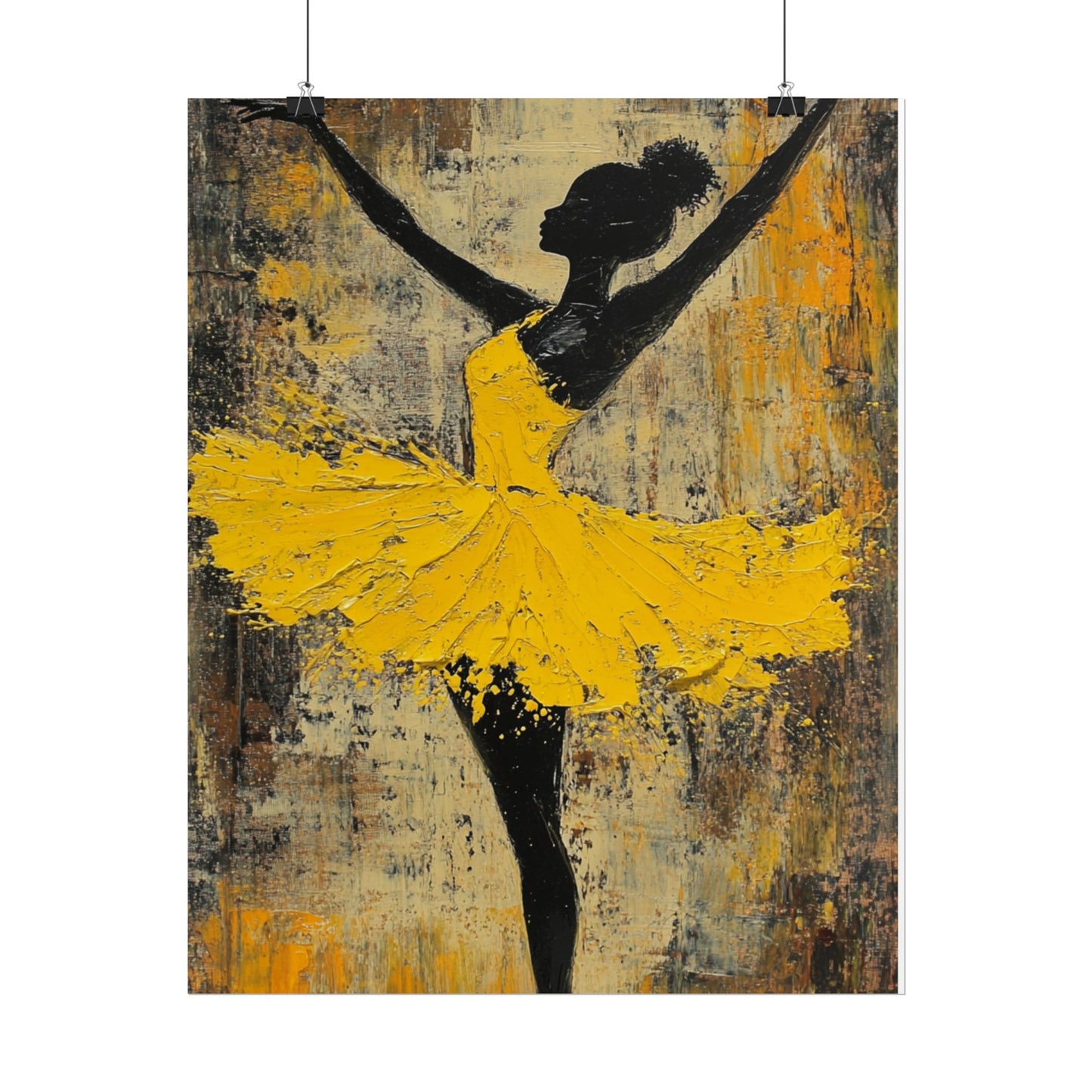 Grace in Motion - Abstract Ballet Dancer Art Print